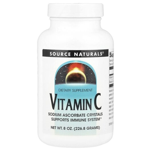 Основне фото товару Source Naturals, Vitamin C, Вітамін C, 226.8 г