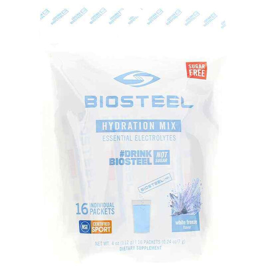 Основное фото товара BioSteel, Электролиты, Hydration Mix Powder White Freeze, 112 г