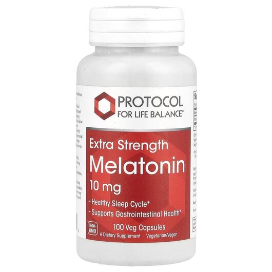 Основное фото товара Мелатонин, Melatonin Extra Strength 10 mg, 100 капсул