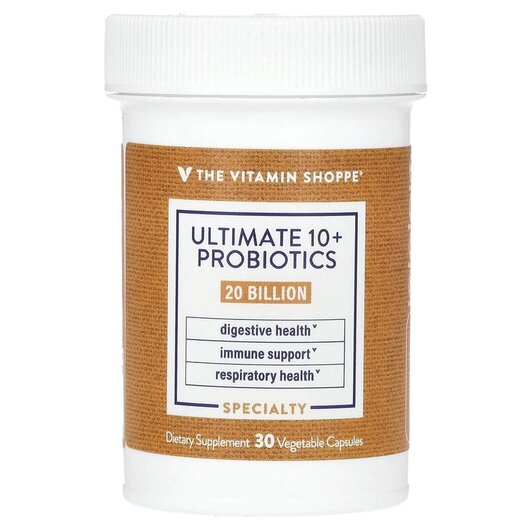 Основне фото товару Ultimate 10+ Probiotics 20 Billion Основне фото товару Ultimate 10+ Probiotics 20 Billion, Пробіотики, 30 капсул