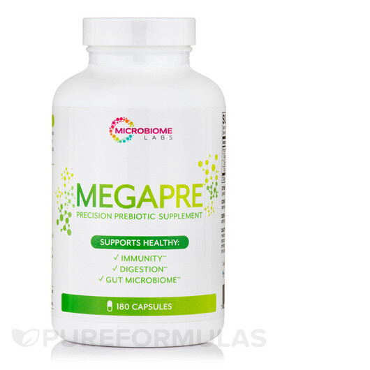 Основное фото товара Microbiome Labs, Пребиотики, MegaPre Capsules, 180 капсул