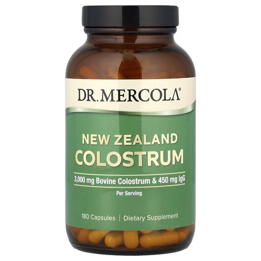 Основное фото товара Dr. Mercola, Колострум, New Zealand Colostrum, 180 капсул