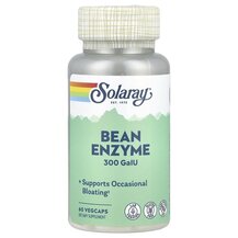 Bean Enzyme 300 GaIU Ферменты Solaray 60 капсул