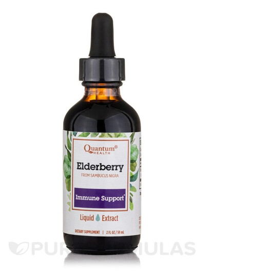 Основне фото товару Quantum Health, Elderberry, Чорна Бузина, 59 ml Liquid Extract