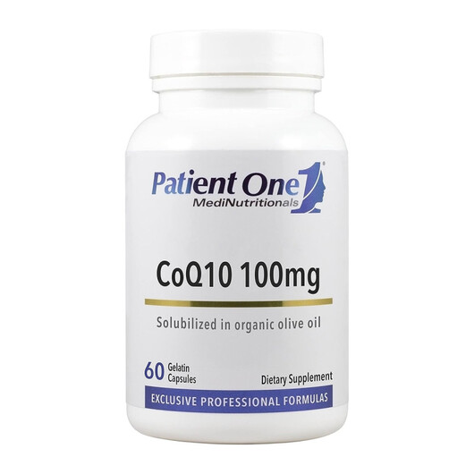 Основное фото товара CoQ10 Основное фото товара Patient One MediNutritionals, Коэнзим CoQ10, CoQ10, 60 капсул