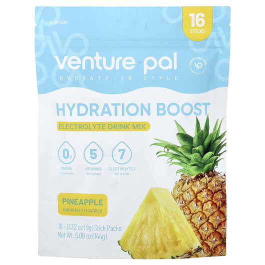 Основне фото товару Hydration Boost Electrolyte Drink Mix Pineapple 16 Stick Packs Основне фото товару Hydration Boost Electrolyte Drink Mix Pineapple 16, Електроліти,