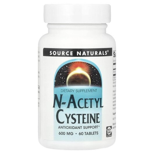 Основное фото товара N-ацетилцистеин, N-Acetyl Cysteine 600 mg, 60 таблеток