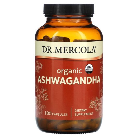 Основне фото товару Dr. Mercola, Organic Ashwagandha, Ашваганда, 180 капсул