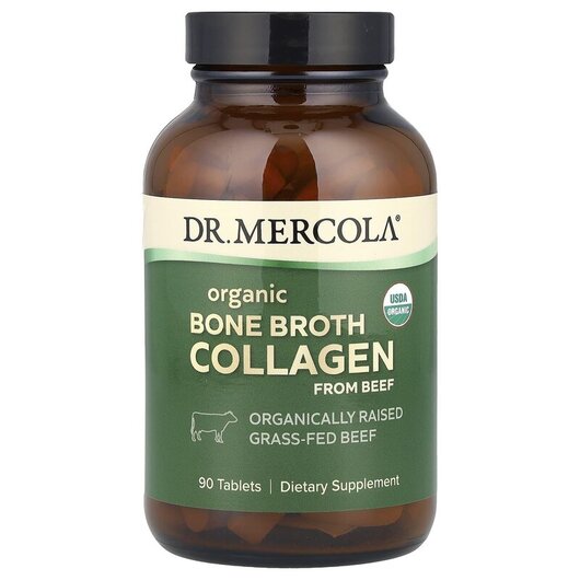 Основне фото товару Dr. Mercola, Organic Collagen, Колаген, 90 таблеток