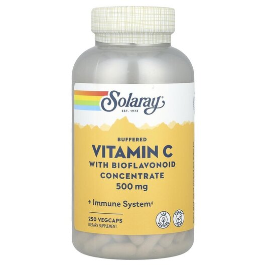 Основное фото товара Buffered Vitamin C with Bioflavonoid Concentrate 500 mg Основное фото товара Витамин C 500 мг, Buffered Vitamin C with Bioflavonoid, 250 капсу