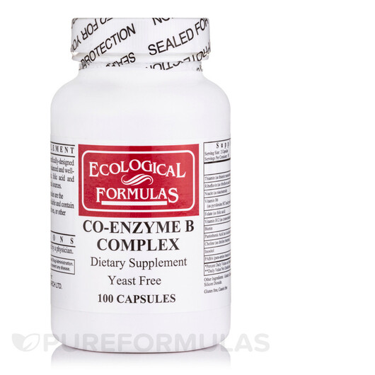 Основное фото товара Co-Enzyme B Complex Основное фото товара Ecological Formulas, Ферменты, Co-Enzyme B Complex, 100 капсул