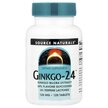 Фото товару Ginkgo-24 120 mg Фото товару Source Naturals, Ginkgo-24 120 mg 120, Гінкго-24 120 мг, 120 табл