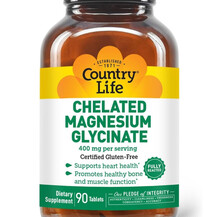 Chelated Magnesium Glycinate Магний Глицинат Country Life