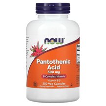 Pantothenic Acid Пантотеновая кислота 500 мг NOW Foods Pantothenic Acid Пантотеновая кислота 500 мг NOW Foods