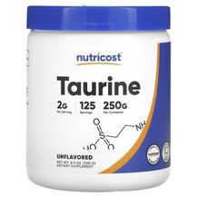 L-Таурин Taurine Unflavored Nutricost 250 г