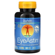 BioAstin EyeAstin Hawaiian Astaxanthin 6 mg Астаксантин BioAstin EyeAstin Hawaiian Astaxanthin 6 mg Астаксантин
