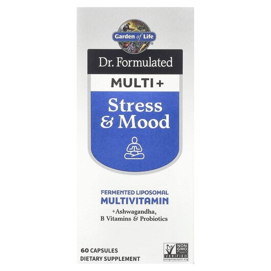 Основное фото товара Dr. Formulated Multi+ Stress & Mood Основное фото товара Поддержка стресса, Dr. Formulated Multi+ Stress & Mood, 60 ка
