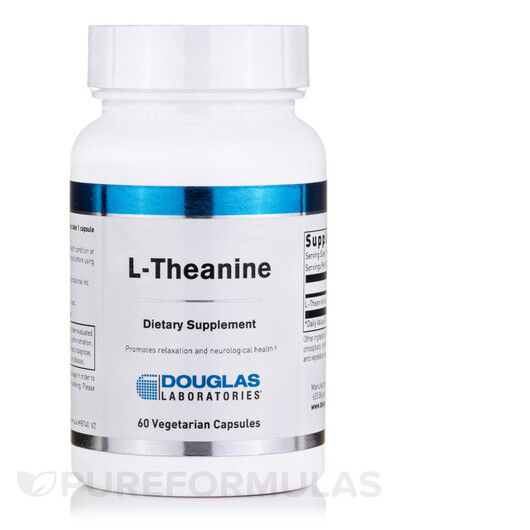 Основне фото товару L-Theanine Основне фото товару Douglas Laboratories, L-Theanine, L-Теанін, 60 капсул