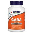 Фото товару GABA 500 mg Фото товару NOW Foods, GABA 500 mg, ГАМК, 100 капсул