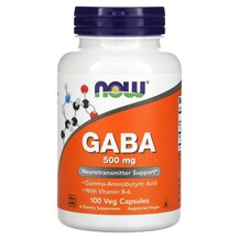 ГАМК GABA 500 mg NOW Foods 100 капсул