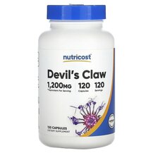 Devil's Claw 1200 mg Коготь дьявола Nutricost 120 капсул