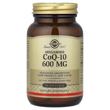 Megasorb CoQ-10 600 mg Коэнзим Q-10 600 мг Solgar