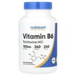 Фото товара Nutricost, Витамин B, Vitamin B6 100 mg, 240 капсул