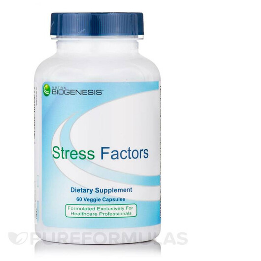 Основное фото товара Stress Factors Основное фото товара Nutra BioGenesis, Поддержка стресса, Stress Factors, 60 капсул