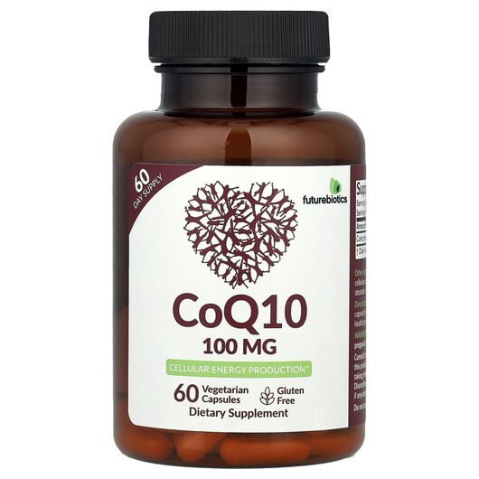 Основное фото товара Future Biotics, Коэнзим CoQ10, CoQ10 100 mg, 60 капсул