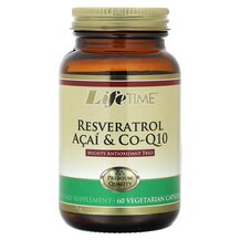 Ягоди Асаї Resveratrol Acai & Co-Q10 LifeTime 60 капсул Ягоди Асаї Resveratrol Acai & Co-Q10 LifeTime 60 капсул