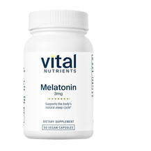 Melatonin 3 mg Мелатонин Vital Nutrients 60 капсул Melatonin 3 mg Мелатонин Vital Nutrients 60 капсул