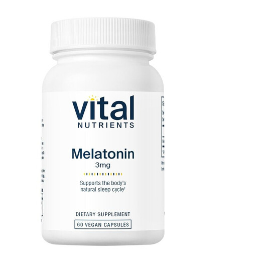 Основное фото товара Melatonin 3 mg Основное фото товара Vital Nutrients, Мелатонин, Melatonin 3 mg, 60 капсул