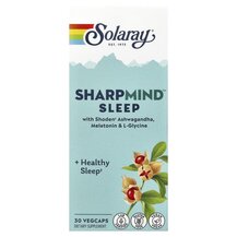 SharpMind Sleep Поддержка здорового сна Solaray 30 капсул SharpMind Sleep Поддержка здорового сна Solaray 30 капсул