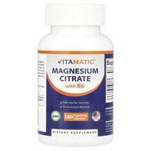 Magnesium Citrate with B6 Магний Vitamatic 180 капсул