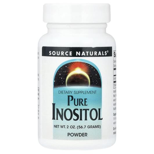 Основное фото товара Pure Inositol Powder Основное фото товара Source Naturals, Витамин B8 Инозитол, Pure Inositol Powder, 56.7
