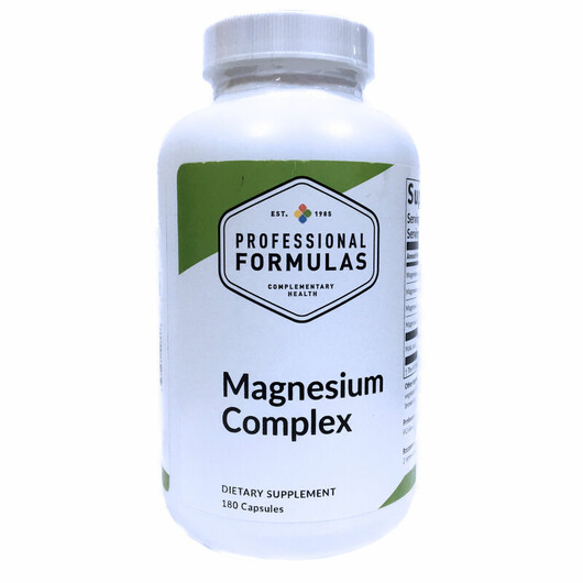 Основне фото товару Magnesium Complex Основне фото товару Professional Formulas, Magnesium Complex, Магній, 180 капсул