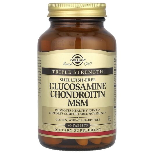 Основное фото товара Глюкозамин Хондроитин МСМ, Glucosamine Chondroitin MSM, 60 таблет