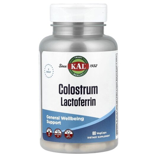 Основное фото товара KAL, Лактоферрин, Colostrum Lactoferrin, 60 капсул