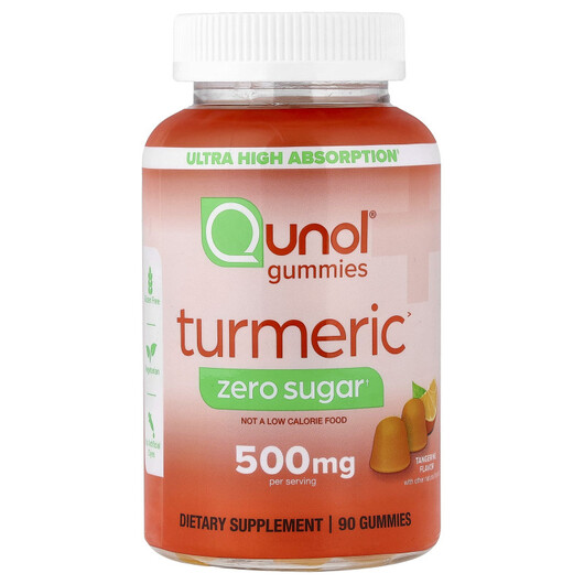Основное фото товара Turmeric Gummies Tangerine Zero, Экстракт корня куркумы, 250 mg p