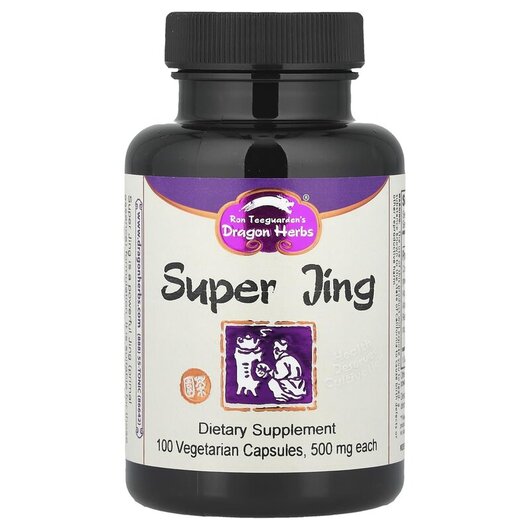 Основне фото товару Super Jing 500 mg Основне фото товару Dragon Herbs, Super Jing 500 mg, Трави, 100 капсул