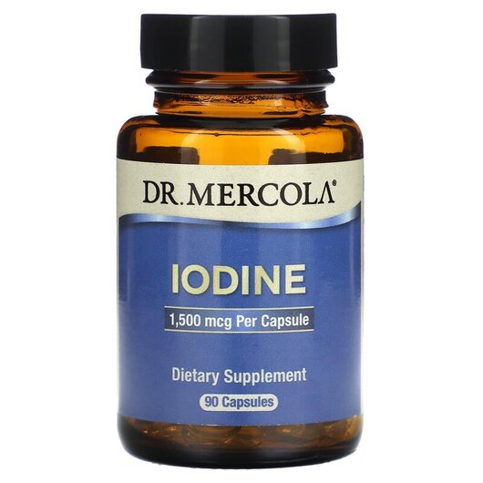 Основное фото товара Dr. Mercola, Йод, Iodine 1500 mcg, 90 капсул