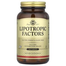 Ліпотропні фактори Lipotropic Factors Solgar 100 таблеток