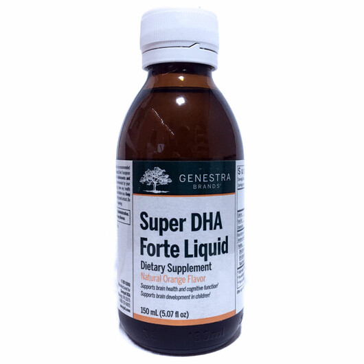 Основне фото товару Super DHA Forte Liquid Natural Orange Основне фото товару Genestra, Super DHA Forte Liquid, ДГК, 150 мл