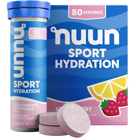 Основне фото товару Nuun Electrolyte Drink Tabs Strawberry Lemonade 8 Count, Електрол