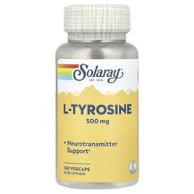 L-Tyrosine 500 mg L-Тирозин Solaray 100 капсул L-Tyrosine 500 mg L-Тирозин Solaray 100 капсул