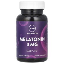 Nutrition Melatonin 3 mg Мелатонин MRM 60 капсул