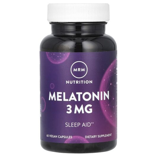 Основное фото товара Nutrition Melatonin 3 mg Основное фото товара MRM, Мелатонин, Nutrition Melatonin 3 mg, 60 капсул