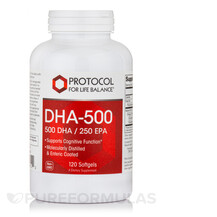 Омега ЕПК ДГК DHA-500 500 DHA / 250 EPA Protocol for Life Омега ЕПК ДГК DHA-500 500 DHA / 250 EPA Protocol for Life