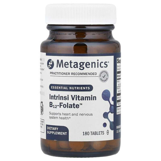 Основне фото товару Metagenics, Intrinsi B12-Folate, Ціанокобаламін B12, 180 таблеток