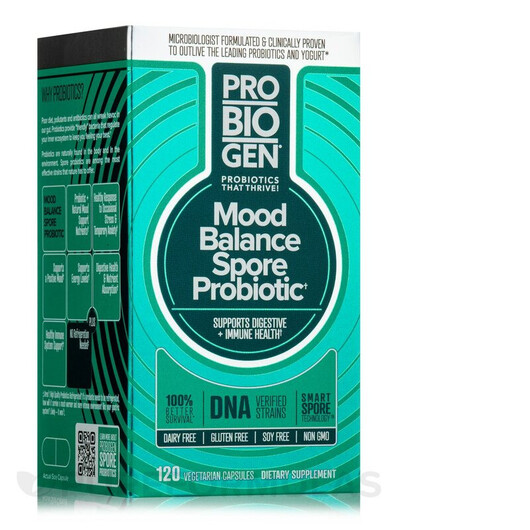 Основное фото товара Mood Balance Spore Probiotic Основное фото товара Probiogen, Поддержка стресса, Mood Balance Spore Probiotic, 120 к